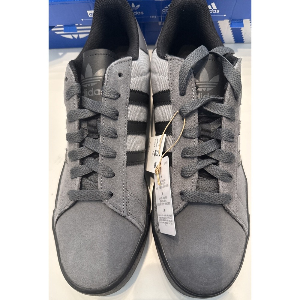 Adidas CAMPUS VULC Men's 12/ Women's 13 Shades Of Gray & Black - New In Box NiB